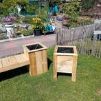 Combideal plantenbank en 2 plantenbakken, Tuin en Terras, Bloembakken en Plantenbakken, Ophalen, 100 cm of meer, Vierkant, Nieuw