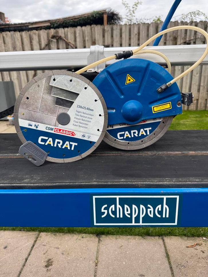 Scheppach Tegelzaagmachine - Carat zaagblad, Doe-het-zelf en Verbouw, Gereedschap | Zaagmachines, Gebruikt, Overige typen, 600 tot 1200 watt