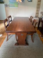 Gratis afhalen in Bergen.  eettafel met 4 stoelen., Huis en Inrichting, Complete eetkamers, Ophalen, Zo goed als nieuw, 4 tot 6 stoelen