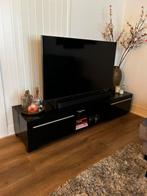 Hoogglans zwart tv meubel, Ophalen, 150 tot 200 cm, Zo goed als nieuw, Minder dan 100 cm