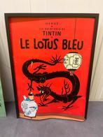 Kuifje - De Blauwe Lotus - Originele Poster, Ophalen of Verzenden