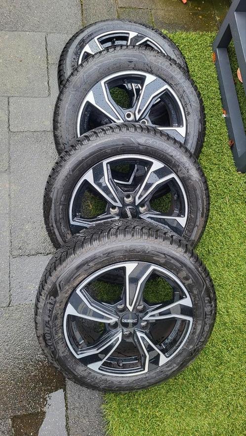 Set Winterwielen inclusief TPMS (1,5 maand oud), Auto-onderdelen, Banden en Velgen, Banden en Velgen, Winterbanden, 16 inch, 205 mm