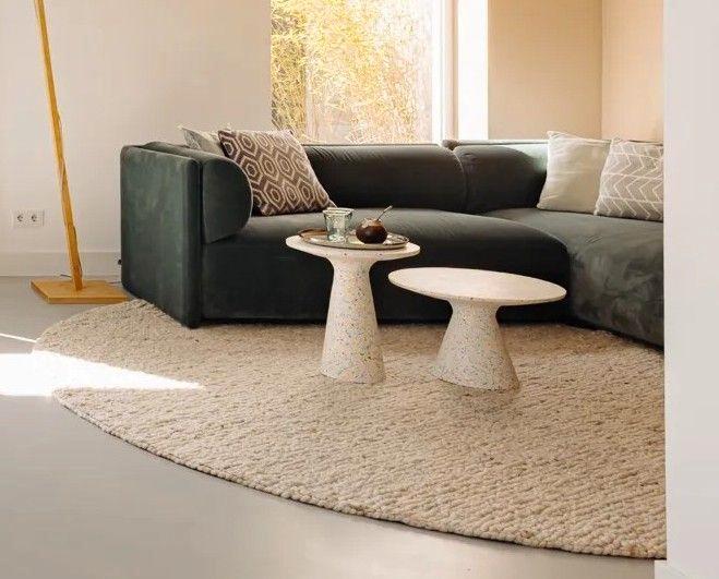Wollen vloerkleed rond (2.50 m) van MOMO Rugs Natural Waeves, Huis en Inrichting, Stoffering | Tapijten en Kleden, Zo goed als nieuw