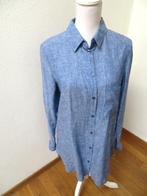Q61 linnen blouse blauw maat 38, Ophalen of Verzenden, Zo goed als nieuw, Maat 38/40 (M), Blauw