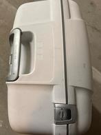 Samsonite Witte Reiskoffer met wielen wieltjes, Ophalen of Verzenden, Gebruikt, Hard kunststof, Slot