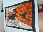 Afrikaanse afbeelding op stevige Bell Peinture Batik stof, Ophalen of Verzenden