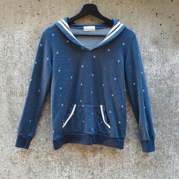 Lucky Wear marine blauw sailor rood wit anker trui maat S  beschikbaar voor biedingen