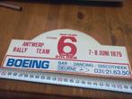 Antwerpen rally team 6 uur van zolder, Verzamelen, Stickers, Ophalen of Verzenden, Zo goed als nieuw