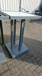 6 statafels metaal onderstel blad los horeca indoor outdoor, Gebruikt, 200 cm of meer, Ophalen of Verzenden, Metaal