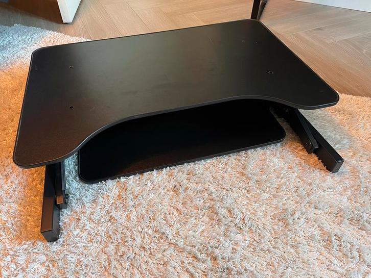 Zit-sta verhoger 5 standen gasveer, Huis en Inrichting, Bureaus, Zo goed als nieuw, Stabureau, In hoogte verstelbaar, Ophalen of Verzenden