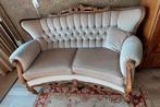 Bankstel en twee fauteuils klassiek model, Huis en Inrichting, Ophalen, Gebruikt, Tweepersoons, Rechte bank