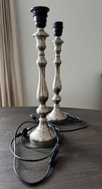 2 tafellampen, evt apart kap en voet, Huis en Inrichting, Ophalen, Gebruikt, 50 tot 75 cm, Sjiek