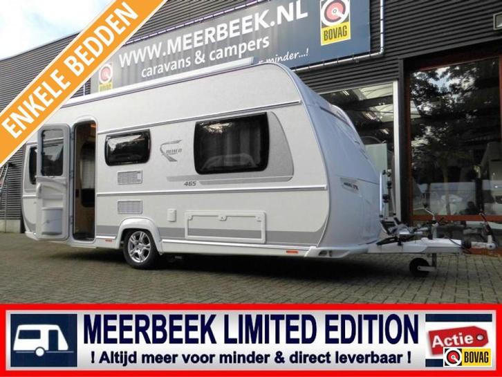 Fendt Bianco Selection 465 TG MOVER +LUIFEL +FIETSENREK, Caravans en Kamperen, Caravans, tot en met 4, 1000 - 1250 kg, Standaardzit