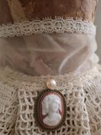 Vintage jabot met camee, Antiek en Kunst, Ophalen of Verzenden