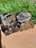 Harley davidson buckles met riemen official licensed product, Kleding | Heren, Riemen en Ceinturen, Zwart, Verzenden