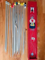 Breinaalden in bewaardoos., Ophalen, Gebruikt, Breien, Naald