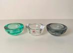 Iittala Finland glazen waxinelicht-houders Ballo (3), Overige materialen, Gebruikt, Finland, Ophalen of Verzenden