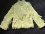 Mooie lime groene bontjas van echt bont maat 38 Als Nieuw, Ophalen of Verzenden, Zo goed als nieuw, Maat 38/40 (M), Groen