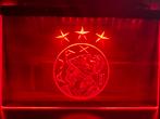 Led Lichtbord AJAX oud 3d neon look, Ophalen of Verzenden, Nieuw, Lichtbak of (neon) lamp