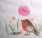 Servetten decoupage/bullet journal * vogel L1829, Hobby en Vrije tijd, Knutselen, Verzenden, Nieuw, Materiaal