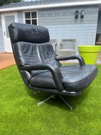 Prachtige vintage fauteuil Don Chair van Knoll, Huis en Inrichting, Fauteuils, Ophalen, Gebruikt, Leer, Vintage