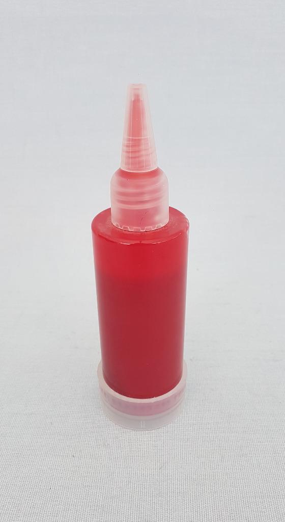 Grimas filmbloed / nepbloed / bloed, Hobby en Vrije tijd, Feestartikelen, Gebruikt, Schmink, Halloween of Griezel, Ophalen of Verzenden