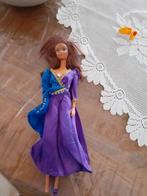 Vintage Barbie pop met paarse jurk, Ophalen of Verzenden, Gebruikt, Pop