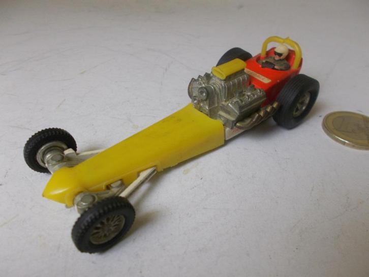 1969 Dinky Toys 370-B DRAGSTER "FIREBAL". + DRIVER., Hobby en Vrije tijd, Modelauto's | 1:43, Gebruikt, Auto, Dinky Toys, Ophalen of Verzenden