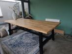 Houten eettafel - Massief - Ikea Skogsta, Ophalen, 200 cm of meer, 50 tot 100 cm, Zo goed als nieuw