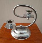 Jaren 20 30 art deco kaarsenhouder, Antiek en Kunst, Antiek | Kandelaars, Ophalen of Verzenden, Glas