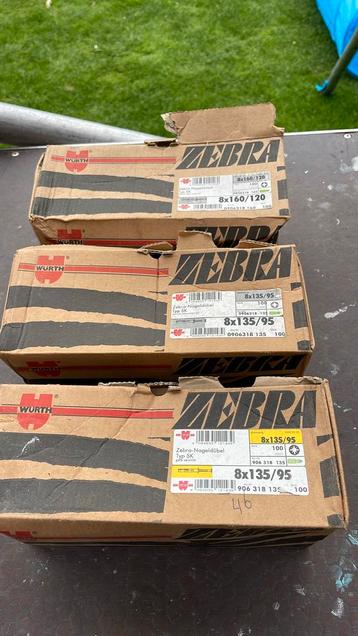 Slagpluggen 8 x 135/95 Wurth Zebra beschikbaar voor biedingen