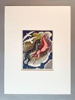 Houtgravure Kees Van Dongen 1955  met passepartout, Antiek en Kunst, Ophalen of Verzenden