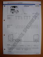 DAF FTG 95 350 pk Technische Specificatie Folder 1987 – 6x2, Ophalen, Zo goed als nieuw, Overige merken, DAF Trucks