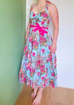 Fleurige jurk 36/S, Kleding | Dames, Blauw, Eucalyptus, Knielengte, Ophalen of Verzenden