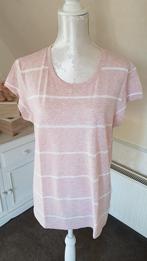 Lichtroze/wit gestreept dames shirt maat XL, Kleding | Dames, H&M, Maat 46/48 (XL) of groter, Nieuw, Ophalen of Verzenden