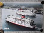 Gave poster van de Koningin Beatrix en de Stena Britannica., Ophalen of Verzenden, Motorboot, Zo goed als nieuw, Kaart, Foto of Prent