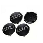 Audi naafdoppen zwart 68mm 4 stuks nieuw, Verzenden, Nieuw