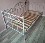Bed metaal eenpersoons 90x200, Huis en Inrichting, Slaapkamer | Stapelbedden en Hoogslapers, Ophalen, Gebruikt, 90 cm, Eenpersoons