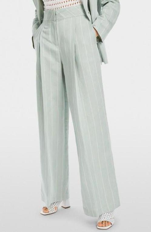 MarcCain Marc Cain linnen pantalon nieuw mt.It44 Nld40 Wow!, Kleding | Dames, Broeken en Pantalons, Nieuw, Maat 38/40 (M), Groen