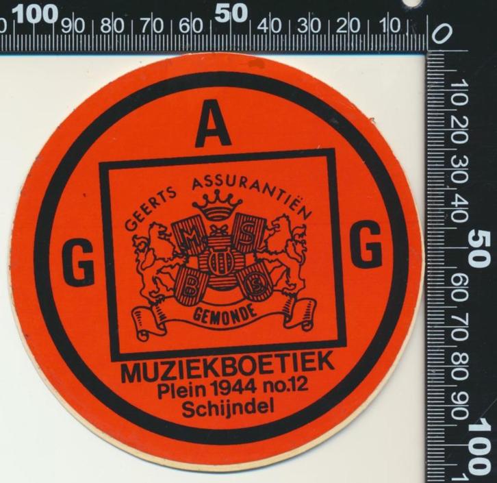 Sticker: Geerts Assurantien - Gemonde, Verzamelen, Stickers, Zo goed als nieuw, Bedrijf of Vereniging, Ophalen of Verzenden