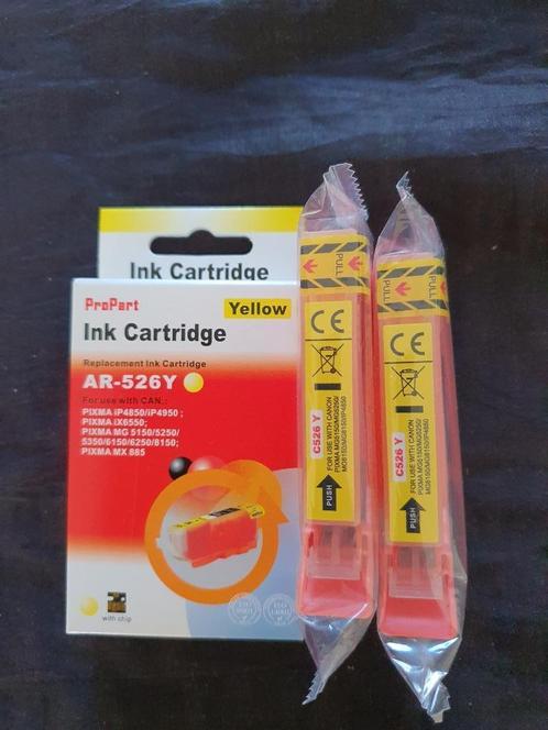 1 Inktcartridge voor Canon Pixma, yellow, geel (526), Computers en Software, Printerbenodigdheden, Nieuw, Cartridge, Ophalen of Verzenden