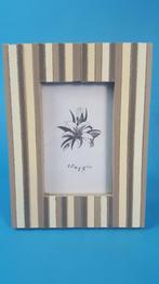 Brocante fotolijst, set van 3, houten latjes. Als nieuw. 5A9, Huis en Inrichting, Woonaccessoires | Lijsten, Tweedehands verkoop