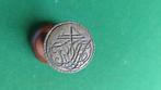 Antiek zegelstempel - Luxe initialen met huismerk, Ophalen of Verzenden