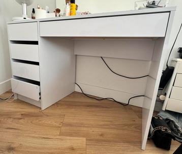 Kaptafel hoogglans Wit 120 cm