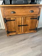 Massief Eiken TV Meubel Kastje, Huis en Inrichting, Kasten | Televisiemeubels, Ophalen, Eikenhout, 50 tot 100 cm, Minder dan 100 cm