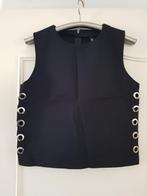 @ Zwarte Top met Zilveren Details - Maat S eksept, Kleding | Dames, Tops, Zwart, Ophalen of Verzenden, Zo goed als nieuw, Maat 36 (S)