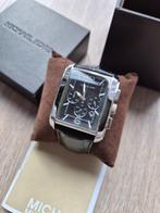 Michael Kors “tank” herenhorloge, Overige merken, Leer, Staal, Polshorloge