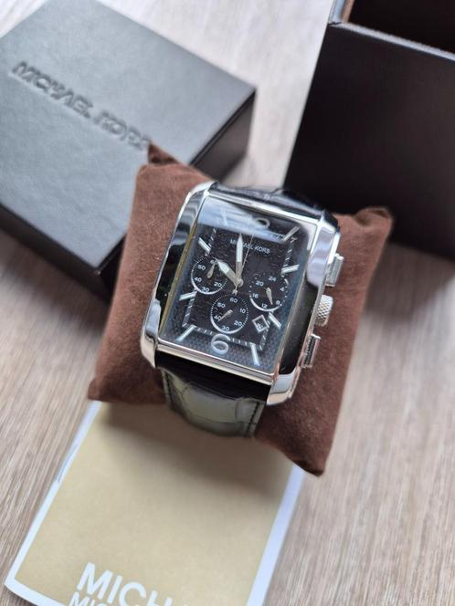 Michael Kors “tank” herenhorloge, Sieraden, Tassen en Uiterlijk, Horloges | Heren, Zo goed als nieuw, Polshorloge, Overige merken