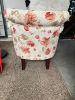 Lieflijke, heerlijk zittende, fauteuil met bloemenmotief, Huis en Inrichting, Ophalen, 75 tot 100 cm, Zo goed als nieuw, Stof