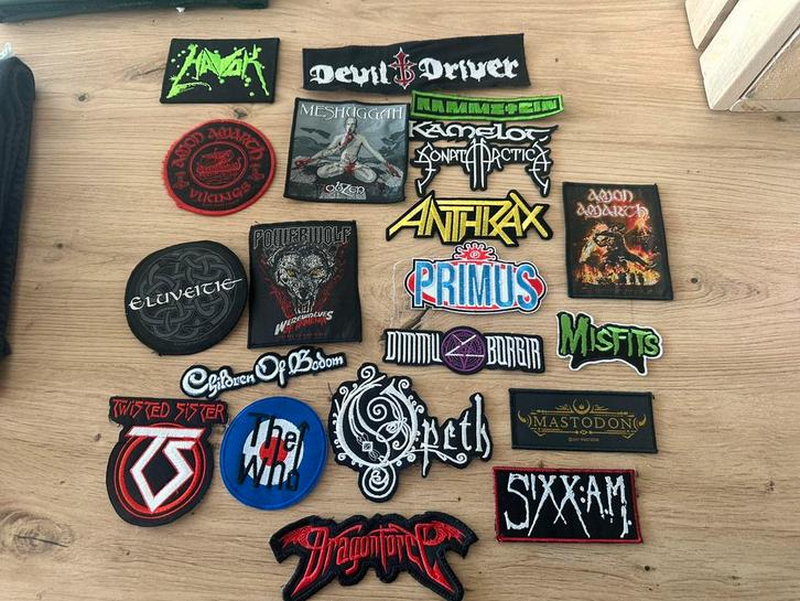 Patches Rock & Metal bands, Verzamelen, Muziek, Artiesten en Beroemdheden, Zo goed als nieuw, Kleding, Ophalen of Verzenden